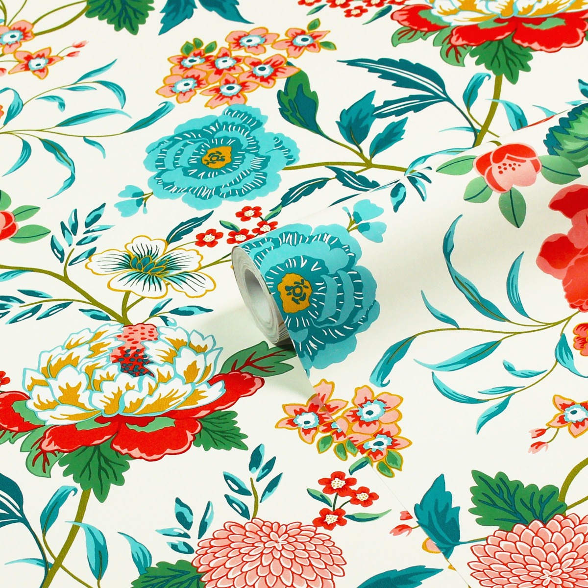 Furn Azalea Floral Wallpaper Multi AZALEA/WP1/MUL