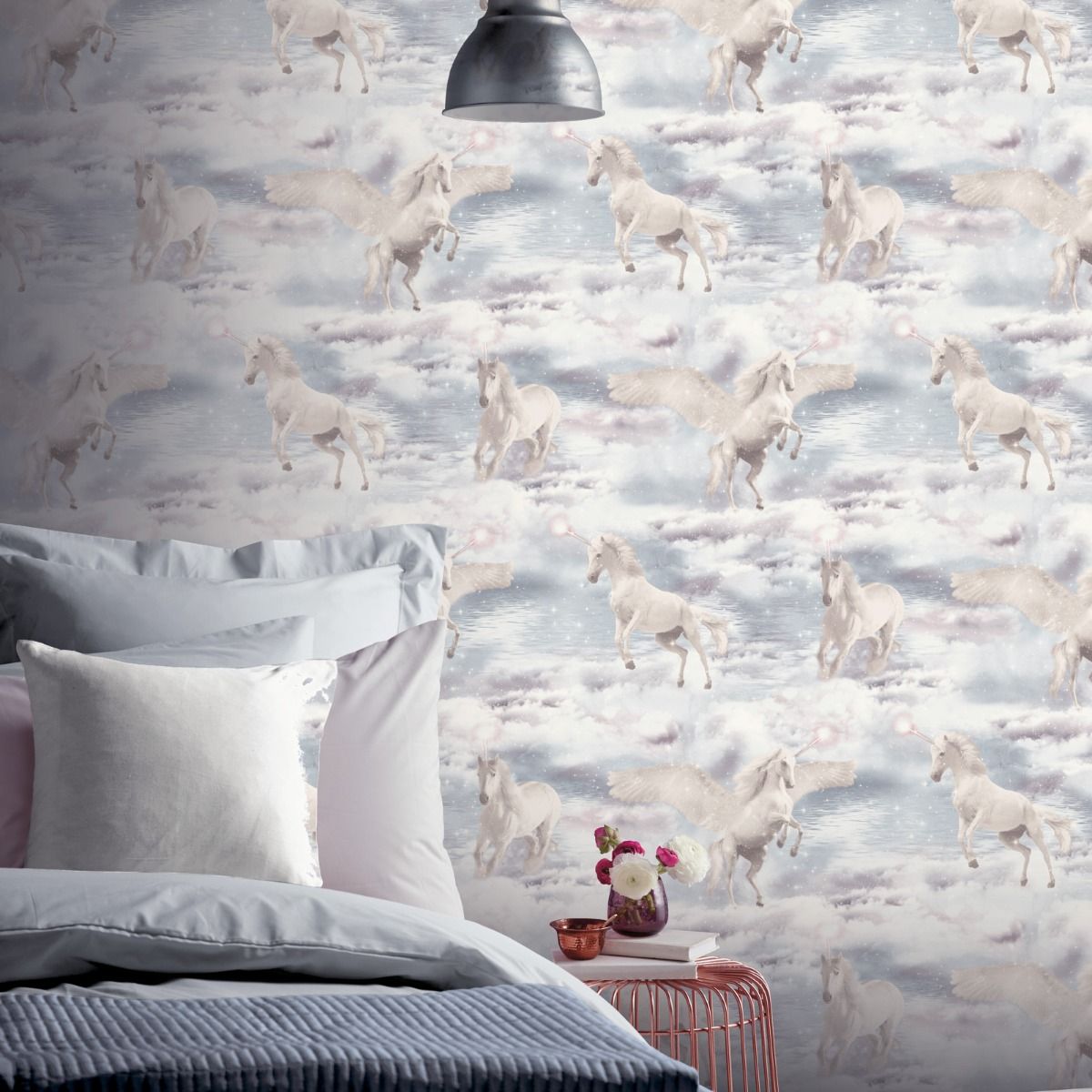 unicorn glitter sparkle stars christmas wallpaper