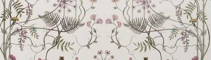 The Chateau by Angel Strawbridge The Wild Flower Garden Wallpaper Whisper White WFG/WHS/WP
