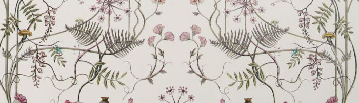 The Chateau by Angel Strawbridge The Wild Flower Garden Wallpaper Whisper White WFG/WHS/WP