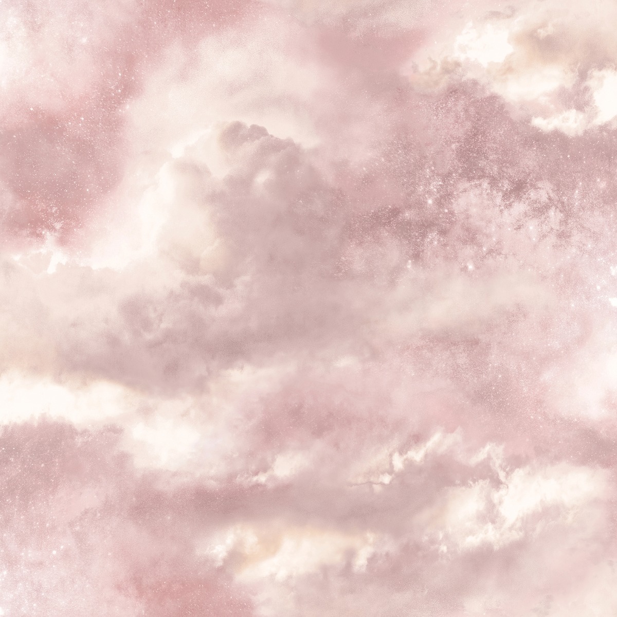 Diamond Galaxy Cloud Wallpaper Blush Pink Arthouse