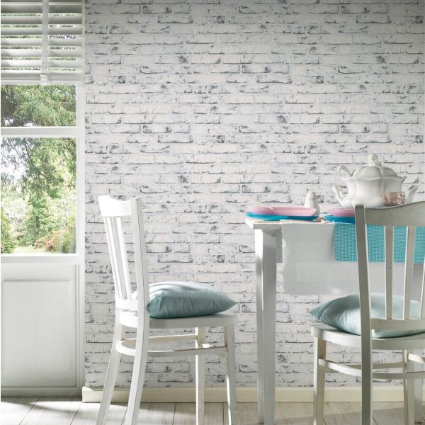 white brick wallpaper uk
