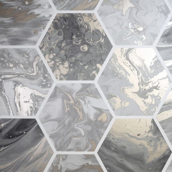 gold and charcoal wallpaper