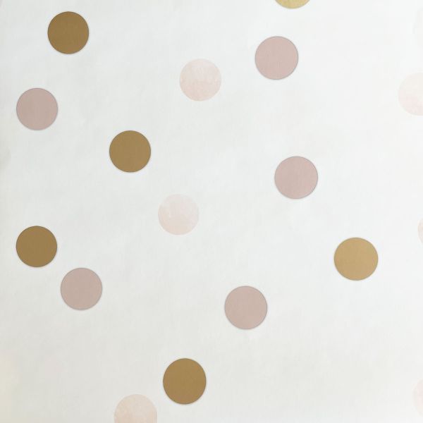 pink and gold spot wallpaper