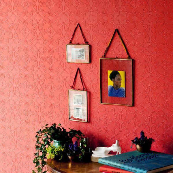 coloured paintable wallpaper