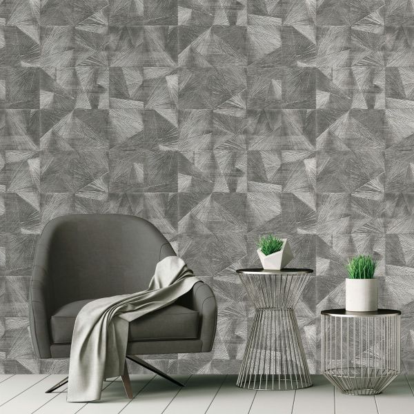 Shop Portia Distressed Texture Wallpaper in Pewter from the Polished  Collection | Burke Decor