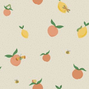 Tutti Fruity Wallpaper Cream / Orange Holden 13270