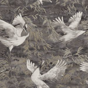 Patagonia Sarus Cranes Wallpaper Charcoal Holden 36104