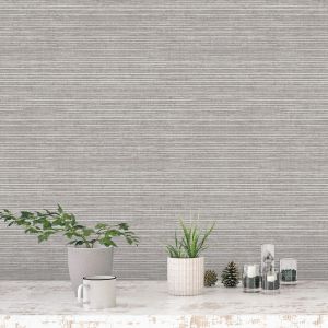 Evergreen Grasscloth Wallpaper Medium Grey Galerie 7363