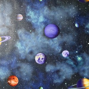 Solar Planets Wallpaper Navy / Multi Arthouse 296000