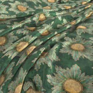 Mademoiselle Daisy Cob Green Fabric MAD/COB/13700FA