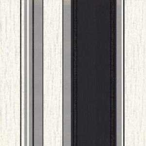 Synergy Stripe Wallpaper Ebony Black Vymura M0785