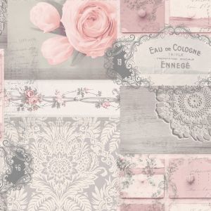 Crown Ophelia Decoupage Wallpaper Blush M1426