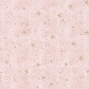 Starlight Stars Wallpaper Pink / Gold Crown M1492