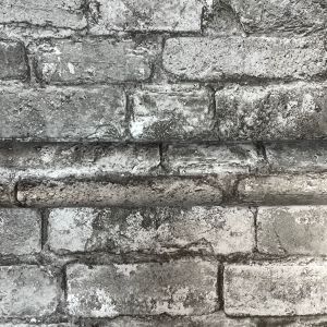 Charcoal Brick Effect Wallpaper Fine Decor FD31284