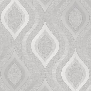 Quartz Geometric Wallpaper Silver Fine Decor FD41968