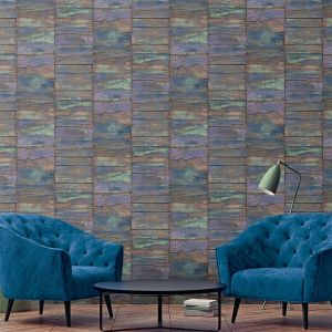 G45342 Grunge Collection Wallpaper Railway Sleepers Multi Galerie 
