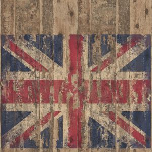Grunge Collection Wallpaper Union Jack R W & B Galerie G45384