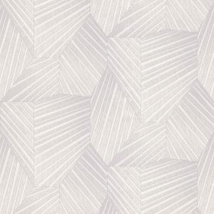 Grey / Cream Geometric Triangle Wallpaper Elle Decoration 1015231