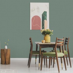 Mini Tulip Motif Wallpaper Green Galerie 33030 Apelviken 