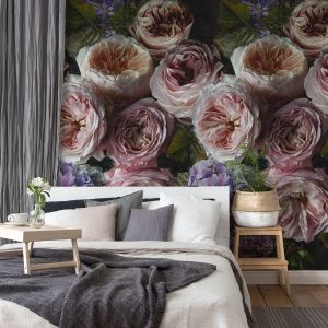 Romantic Wallpaper Flowers Pink Mural Grandeco A52101