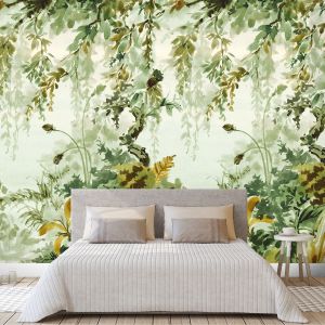 Naive Jungle Wallpaper Green Mural Grandeco A52201