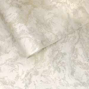 Calacatta Marble Bead Champagne Holden 99370 Alchemy Wallpaper Collection
