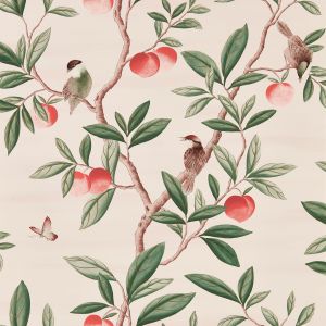 Harlequin Ella Wallpaper Powder / Sage / Peach 