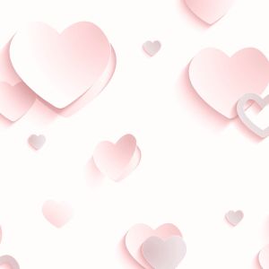 3D Hearts Glitter Wallpaper - Pink - J92603 | Decor | Feature