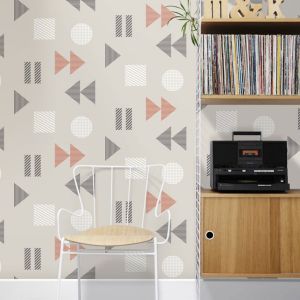 Play/Record Wallpaper Harvest Orange Mini Moderns AZDPT036HO