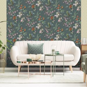 Odyssee Wallpaper Collection Reverie Green Muriva  M23604