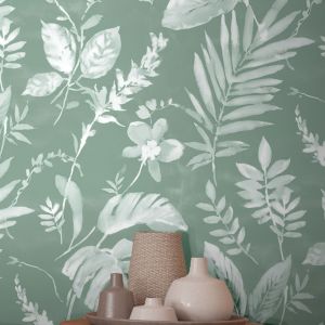 Green Leaf Eden Wallpaper Collection Tane Muriva 