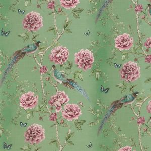 Paloma Home Vintage Chinoiserie Jade Fabric VIC/JAD/14000FA - Sold by the metre