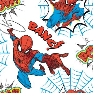 Spiderman Pow Wallpaper White / Multi Graham & Brown 108553
