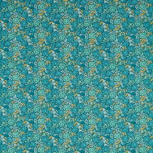 William Morris Mallow Fabric Teal F1680/04