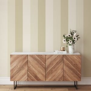 Beige and Cream World of Wallpaper Stripe Wallpaper 