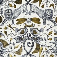 Emma J Shipley Animalia Extinct Wallpaper Gold W0100/02