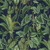 Paradisio Tropical Leaves Wallpaper Navy Erismann 6303-08