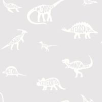 Over the Rainbow Dino Dictionary Wallpaper Grey Holden 90900