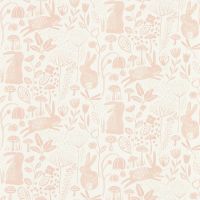 Harlequin Into The Meadow Wallpaper Bunny Rabbit Powder Pink HLTF112632