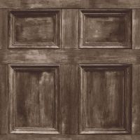 Distinctive Wood Panel Wallpaper - Dark Brown - Fine Decor FD31055 | Feature