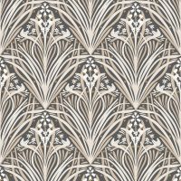 Elegance Bellflower Wallpaper Charcoal / Cream M66109