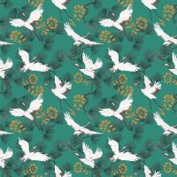 Furn Demoiselle Birds Wallpaper Jade DEMOISE/WP1/JAD