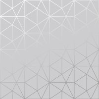 Metro Prism Geometric Triangle Wallpaper - Grey and Silver - WOW006