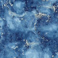 Luxe Collection Marble Vinyl Wallpaper Blue / Gold World of Wallpaper WOW087