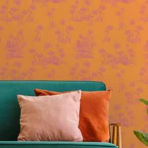 Ted Baker Fantasia Collection Laurel Wallpaper Orange 12602