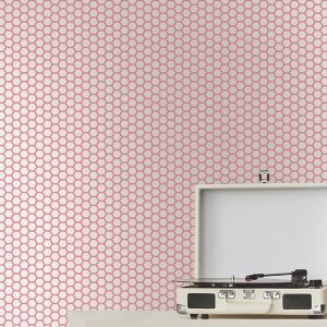 Platinum Fantasia 12630 Ted Baker Collection Hexie Wallpaper Pink 