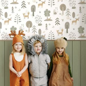 Country Animals Green Galerie 14802 Little Explorers 2 Wallpaper 