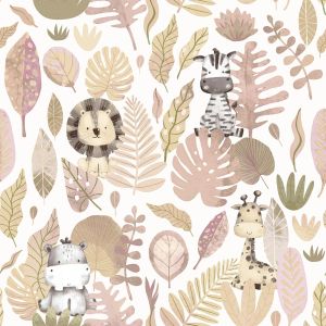 Wallpaper Savannah Pink Galerie 14838 Little Explorers 2 