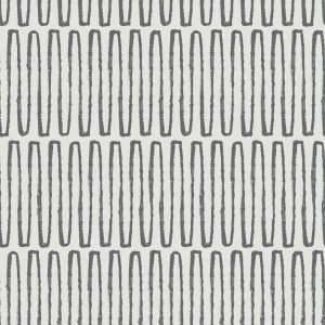 Lars Retro Wave Vinyl Wallpaper Charcoal Fine Decor FD26501